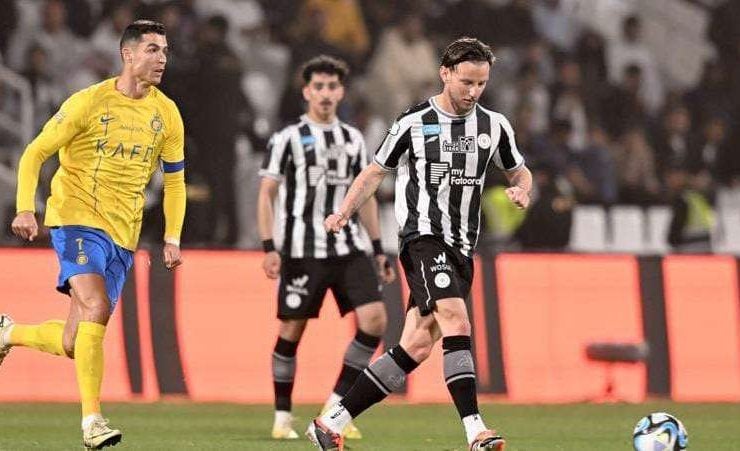 جانب من مباراة النصر والشباب في الدوري السعودي