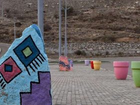 فن الرسم على الصخور