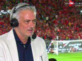 جوزيه مورينيو من الاستوديو التحليلي لمباراة الأهلي والزمالك بنهائي كأس مصر