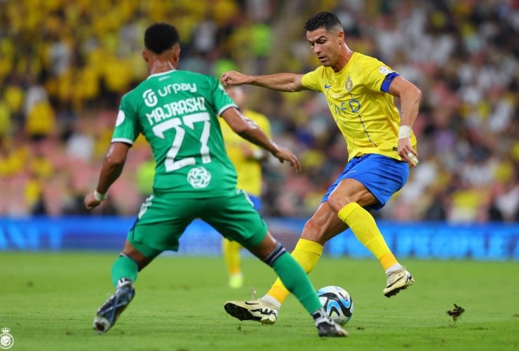 كريستيانو رونالدو في مباراة النصر والأهلي
