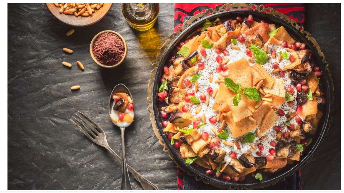 فتة الباذنجان