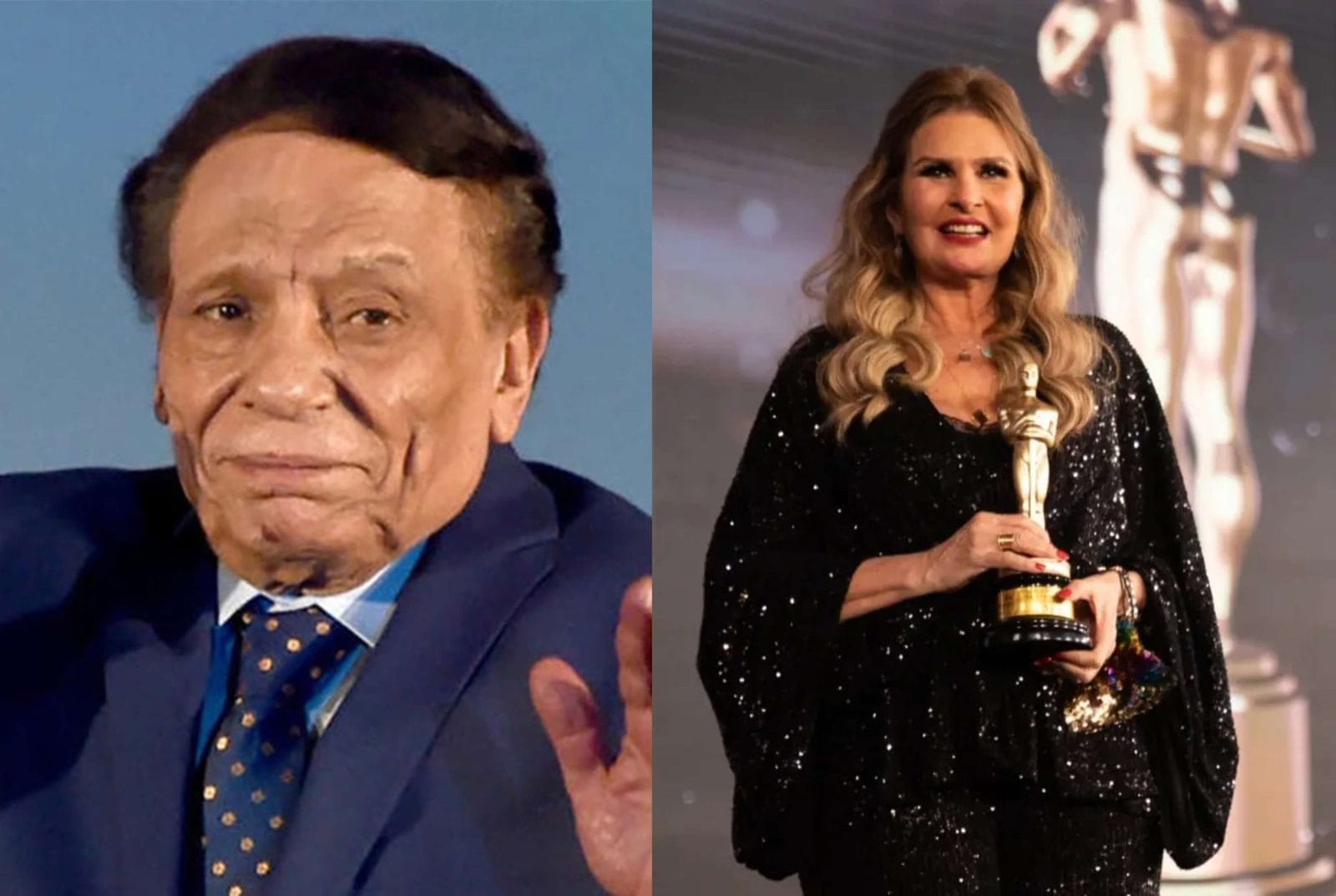 يسرا وعادل إمام