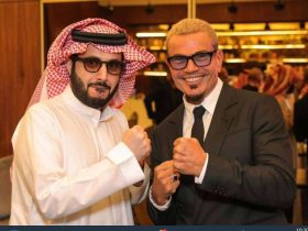 عمرو دياب مع تركي آل شيخ