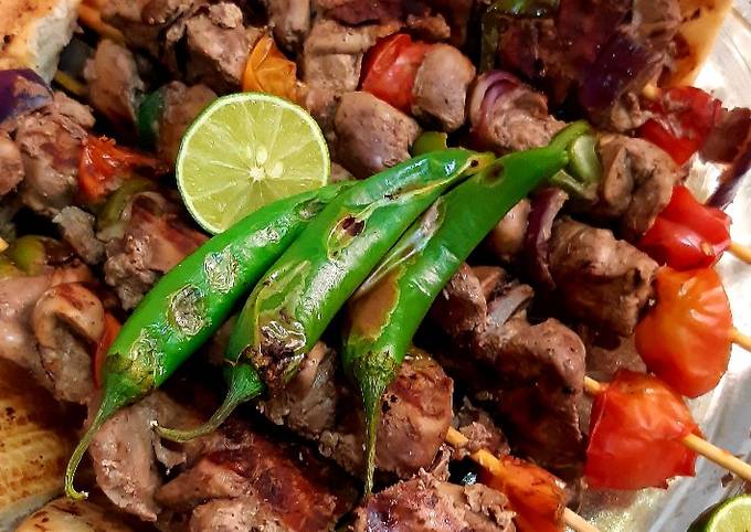كبدة مشوية