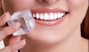 الثلج على البشرة