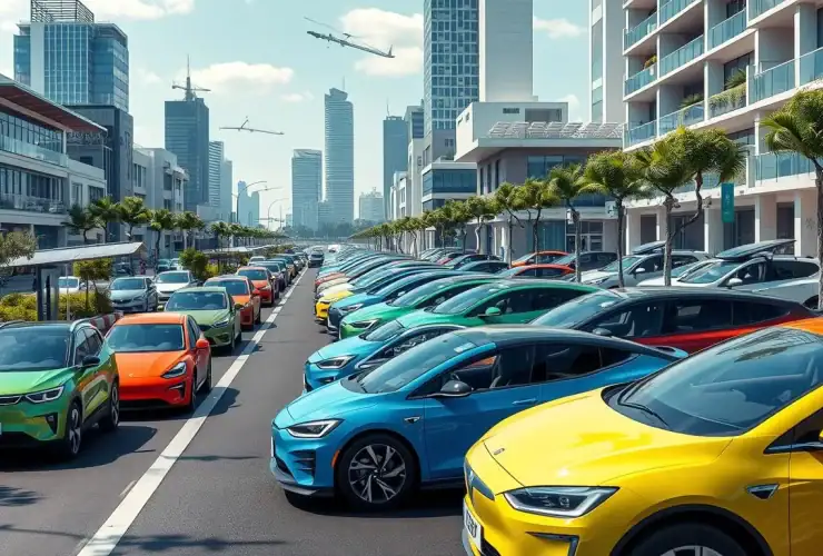 نظرة عامة على سوق السيارات الكهربائية العالمية في عام 2025