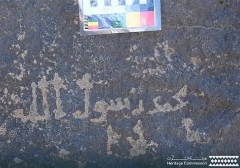 كنوز "المهد" الأثرية.. نقش تاريخي لعمر بن الخطاب يعيد رسم ملامح الخط الحجازي المبكر