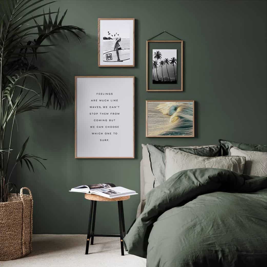  ألوان الـ Olive Green في ديكورات غرف النوم 2022