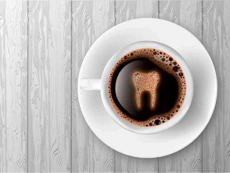 تأثير شرب القهوة على الأسنان