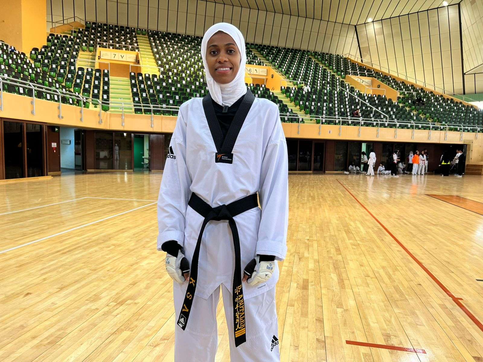 لاعبة التايكوندو السعودية دينا أبو طالب